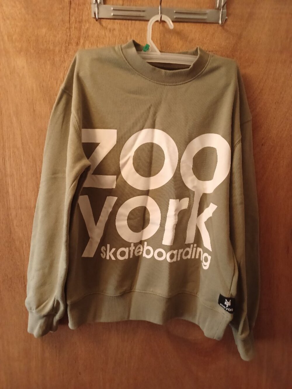 Zoo York Skateboarding Men's Sweater Shirt Army Green